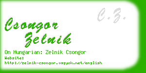 csongor zelnik business card